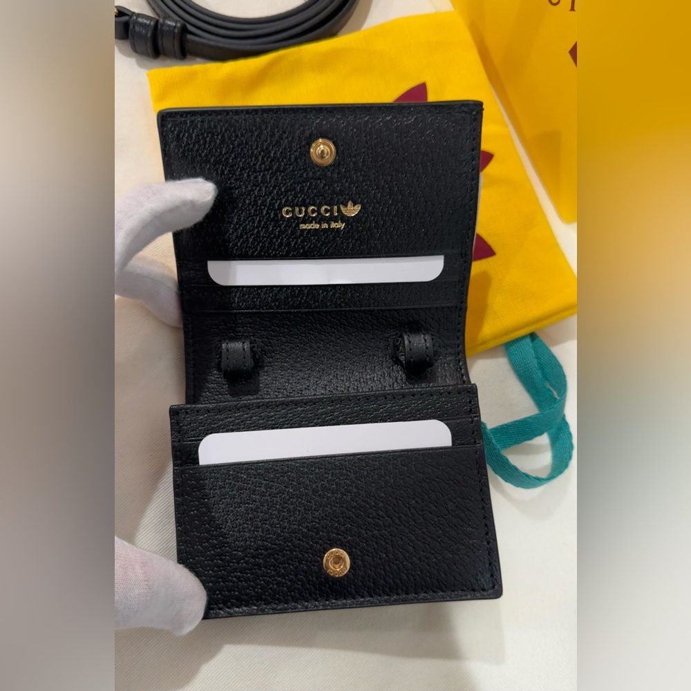 NEW✨GUCCI x ADIDAS 1955 Horsebit Wallet / Crossbody Mini Bag - Picture 3 of 16